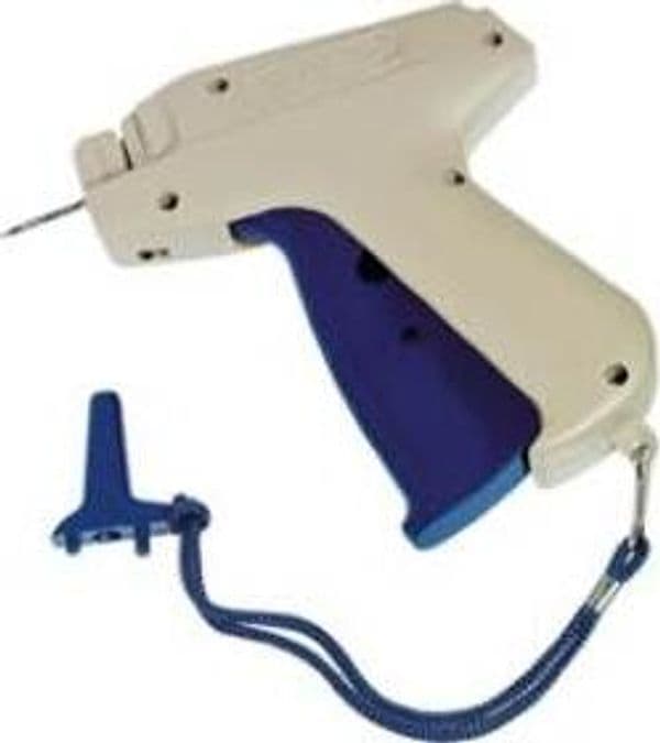 Pistola sparafili - completa di ago - grigio-blu - Lebez Cancelleria e prodotti per ufficio/Archivio ufficio e accessori per scrivania/Etichette divisori per schedario e timbri/Etichette ed etichette adesive/Etichette per prezzatrici Eurocartuccia - Pavullo, Commerciovirtuoso.it