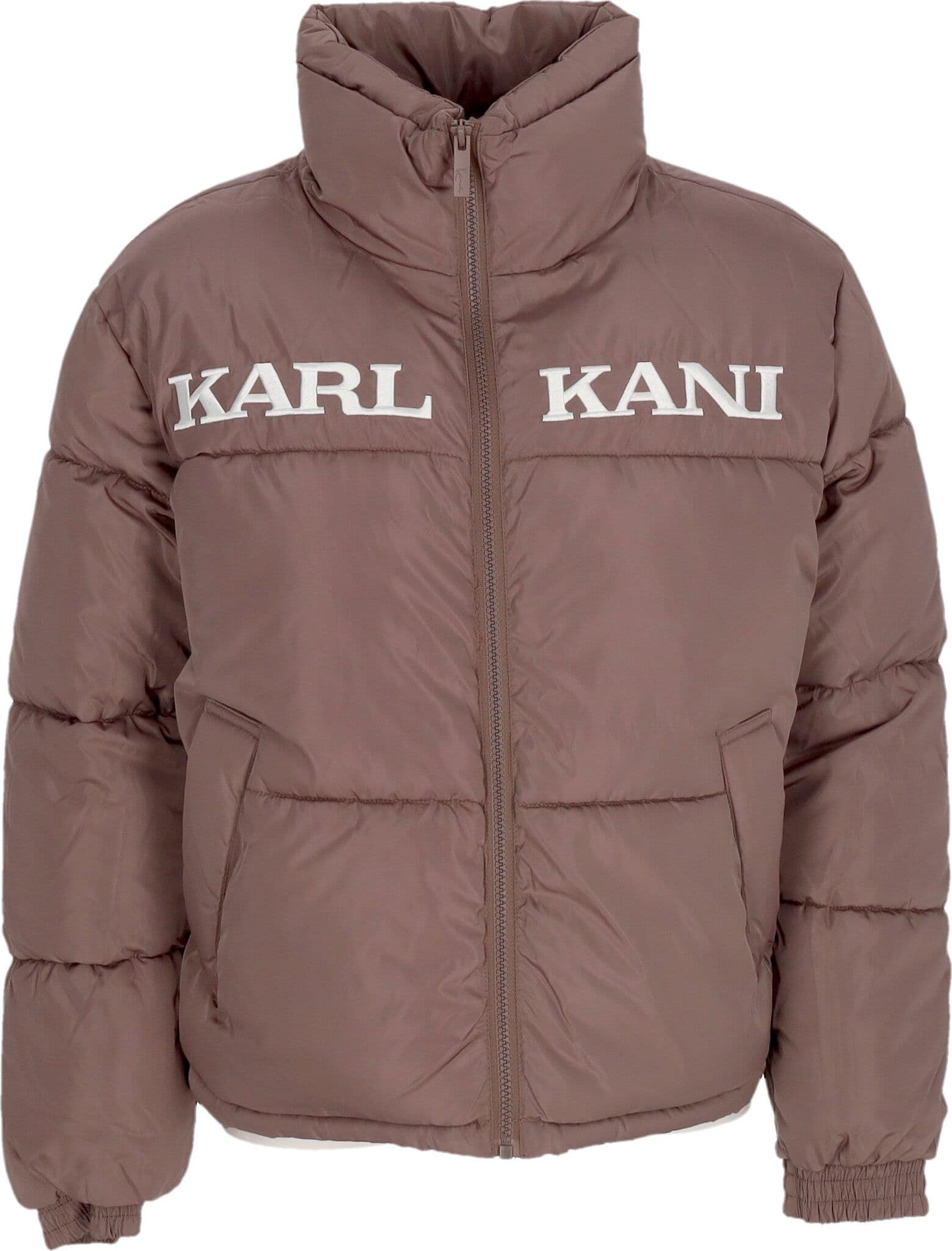 KARL KANI Piumino Donna W Retro Essential Puffer Jacket Taupe da donna in Giacche Drestige - Casamassima, commercioVirtuoso.it
