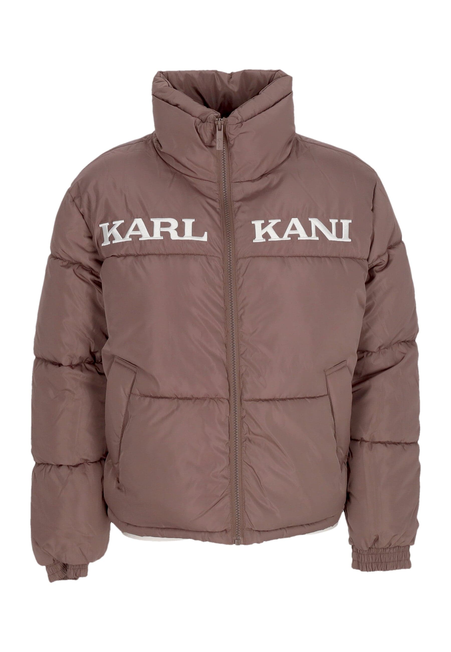 KARL KANI Piumino Donna W Retro Essential Puffer Jacket Taupe da donna in Giacche Drestige - Casamassima, commercioVirtuoso.it