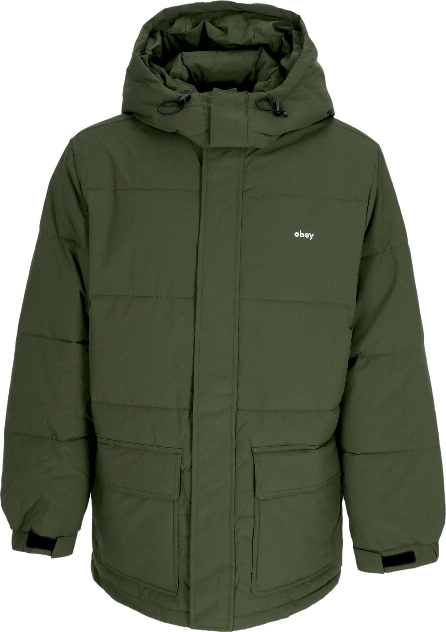 OBEY Piumino Uomo Brunswick Puffer Kombu Green da uomo in Giacche Drestige - Casamassima, commercioVirtuoso.it