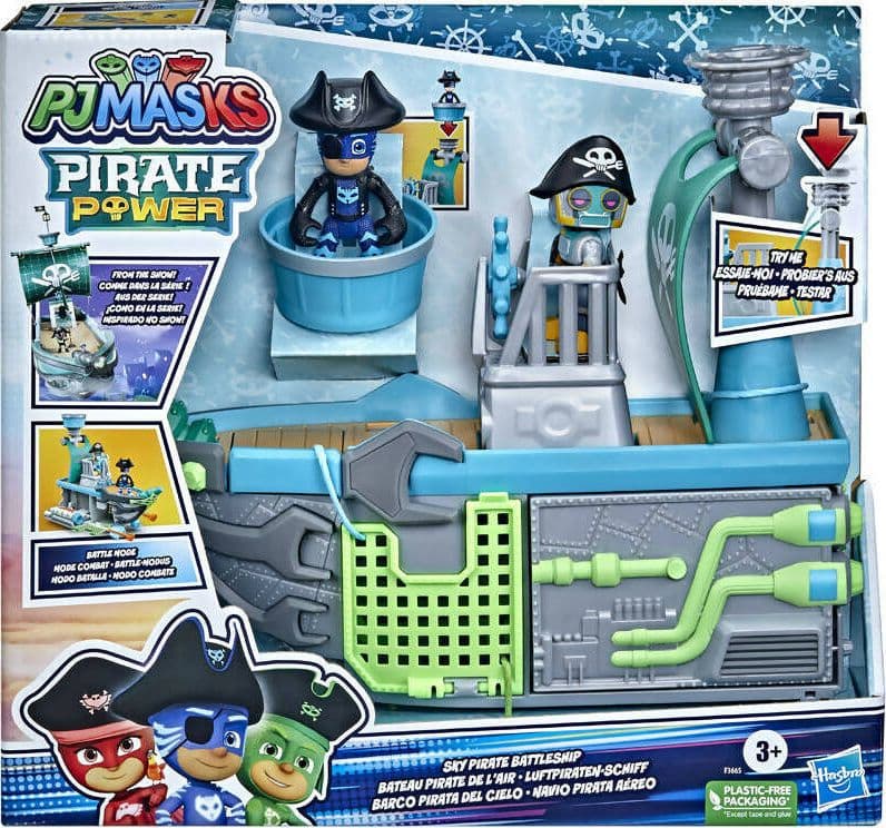 Pj Masks, Navicella Pigiapirati Del Cielo, Giocattolo Per Età Prescolare, Playset Veicolo Con 2 Action Figure, Per Bambini Dai 3 Anni In Su, Multicolore Giochi e giocattoli/Personaggi giocattolo/Set da gioco con pupazzetti Cartoleria Deja Vu - Crotone, Commerciovirtuoso.it