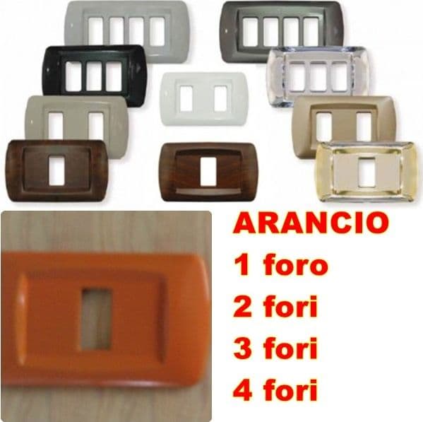 PLACCA ARANCIO IN ABS PER SCATOLE RETTANGOLARI SERIE ECLIPSE in Scatole per placche Fatma - Giugliano in Campania, commercioVirtuoso.it