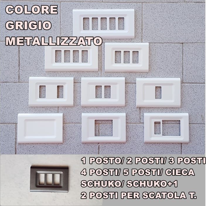 PLACCA GRIGIO METALLIZZATO IN ABS PER SCATOLE RETTANGOLARI SERIE ELITE in Scatole di derivazione Fatma - Giugliano in Campania, commercioVirtuoso.it