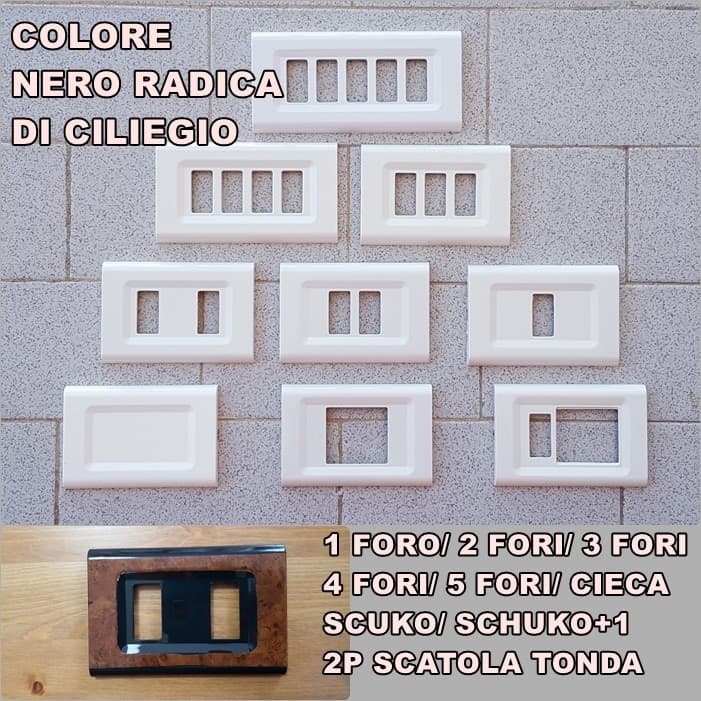 PLACCA RADICA DI CLIEGIO NERA ABS PER SCATOLE RETTANGOLARI SERIE ELITE in Targhe con indirizzo Fatma - Giugliano in Campania, commercioVirtuoso.it
