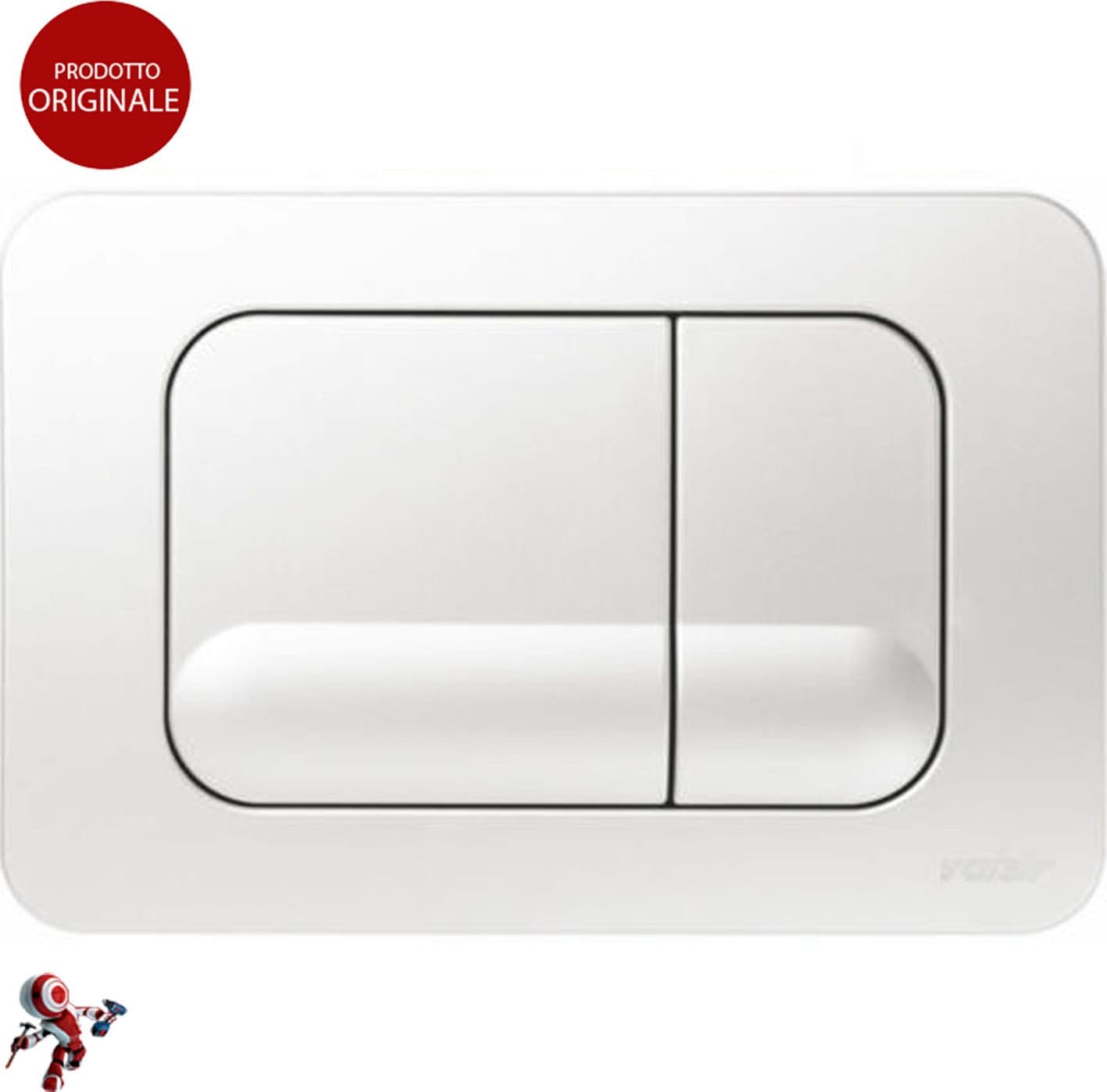 Placca-Valsir-Tropea-2-VS0870501-Originale-Bianca