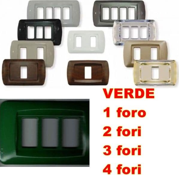 PLACCA VERDE IN ABS PER SCATOLE RETTANGOLARI SERIE ECLIPSE in Coperchi per scatole di derivazione Fatma - Giugliano in Campania, commercioVirtuoso.it