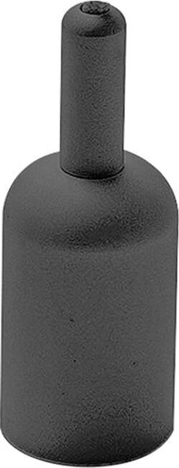 Plafone/Portalampada-Flash-Flip-Flute-Metallo-Nero-Satinato-4,2Cm