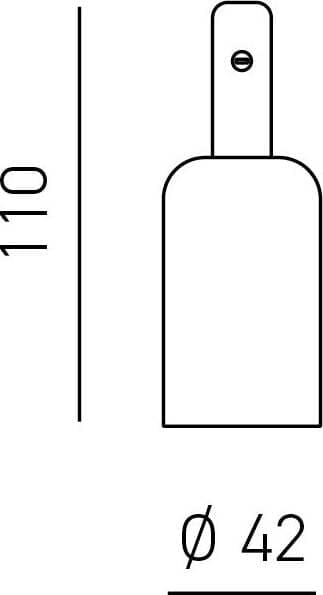 Plafone/Portalampada-Point-Metallo-Bianco-Satinato-4,2Cm