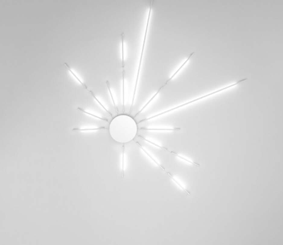 Plafoniera---Lampada-Da-Soffitto-Moderno-Sole-Metallo-Bianco-17-Luci-Led-78W