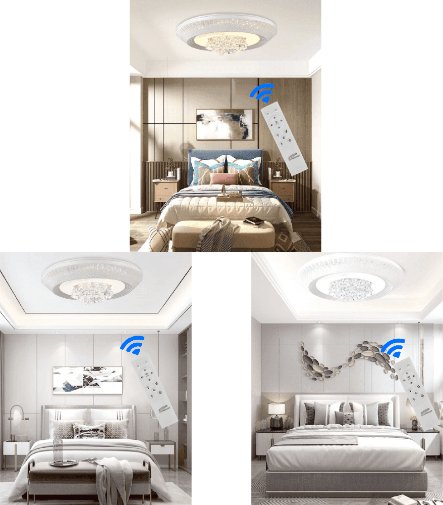 Plafoniera-166-Watt-Lampadario-Soffitto-Mille-Una-Notte-3-Toni-Luce-Telecomando