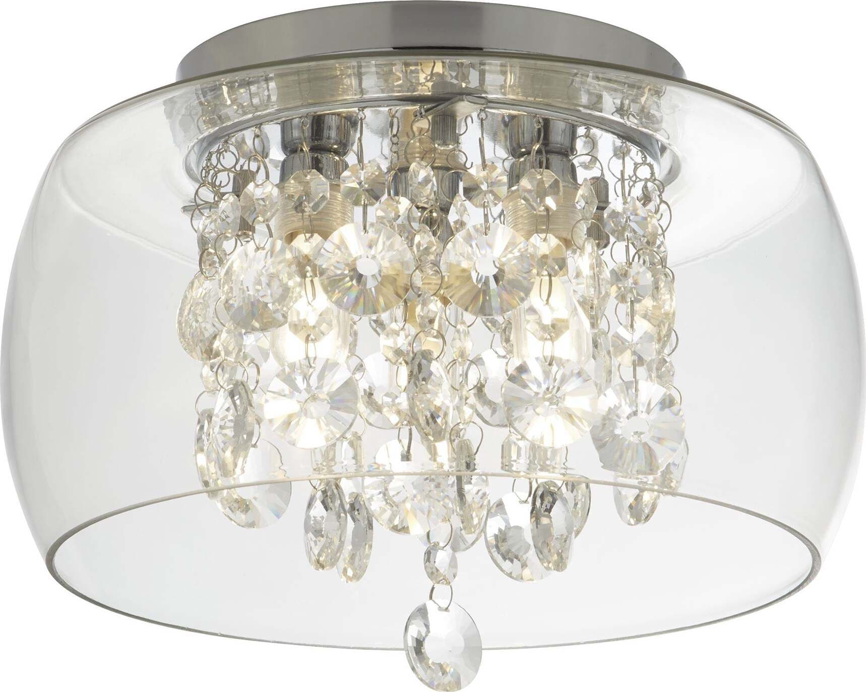 Plafoniera-Classica-Curva-Acciaio-Cromo-Vetro-Trasparente-1-Luce-G9