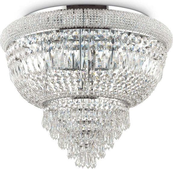 Plafoniera-Classica-Dubai-Metallo-Cristallo-Cromo-6-Luci-E14
