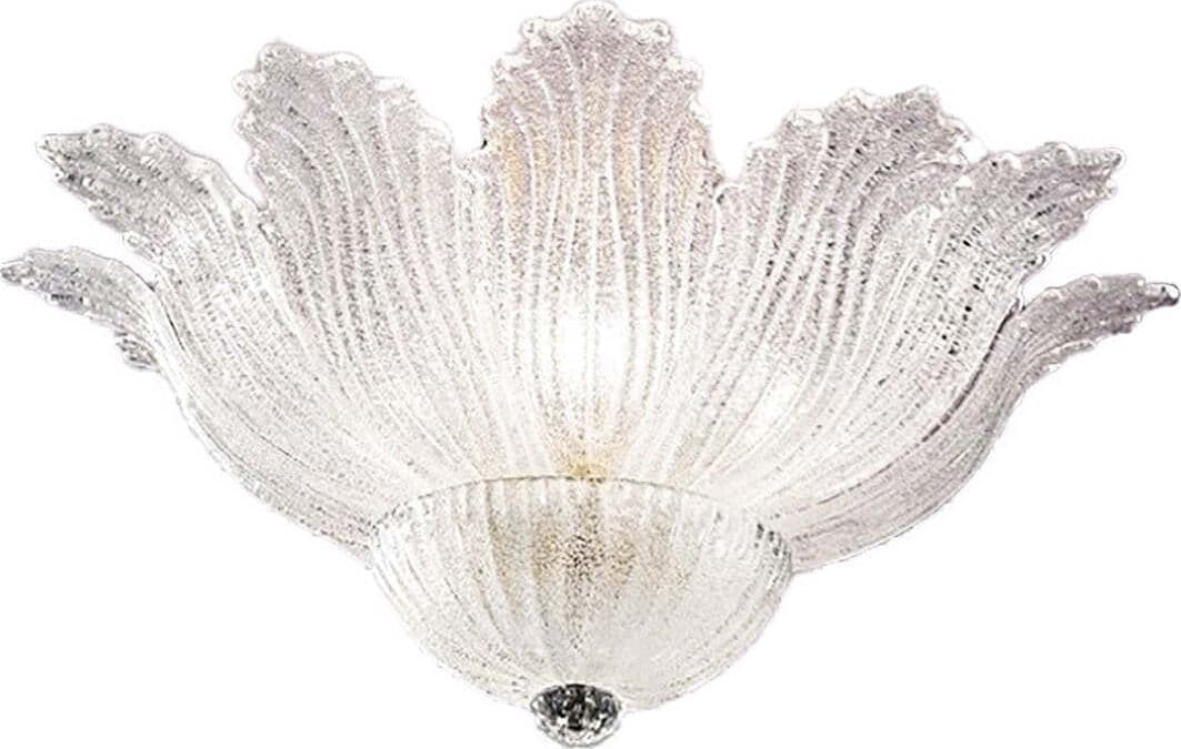 Plafoniera-classica-Due-P-illuminazione-2519-PLP-E14-LED-vetro-graniglia-lampada-soffitto