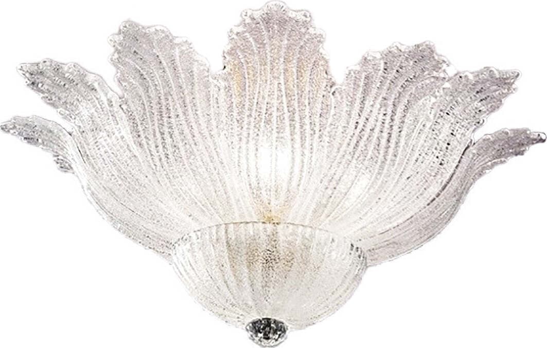 Plafoniera-classica-Due-P-illuminazione-2519-PLP-E14-LED-vetro-graniglia-lampada-soffitto