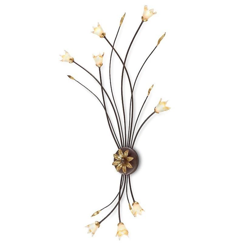 Plafoniera-classica-Flami-ORCHIDEA-7303-PL8-G9-LED-ferro-vetro-lampada-soffitto