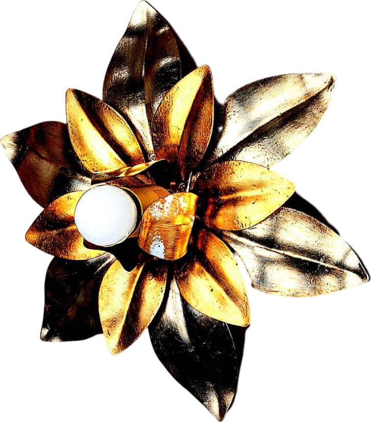 Plafoniera-Classica-In-Ferro-Argento-Mecca-1-Luce-Verdone