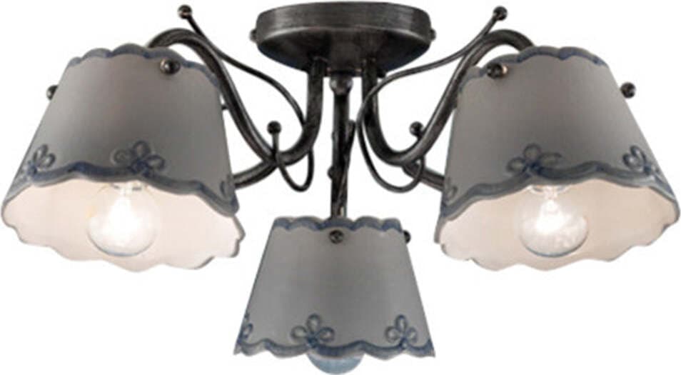 Plafoniera-Classica-Ravenna-Metallo-E-Ceramica-Nero-Sfumato-Argento-3-Luci-E14