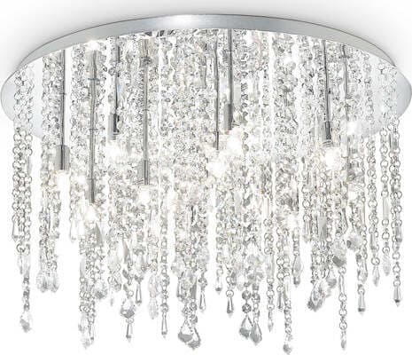 Plafoniera-Classica-Royal-Metallo-Cristallo-Cromo-12-Luci-G9-3W-3000K-Luce-Calda