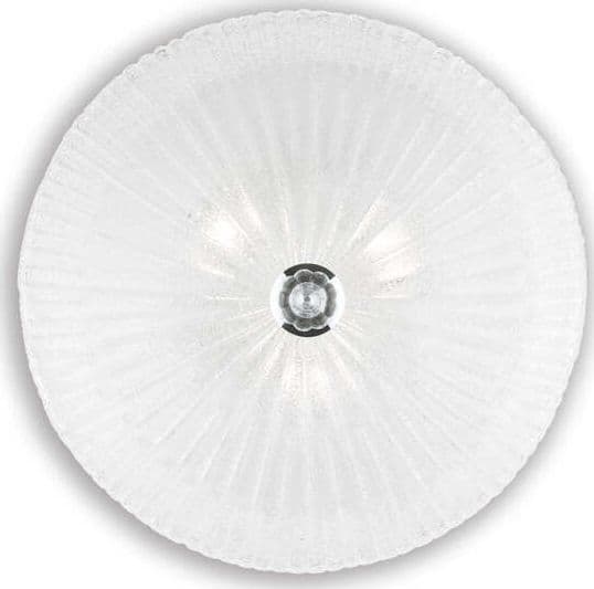 Plafoniera-Classica-Shell-Vetro-Trasparente-3-Luci-E27