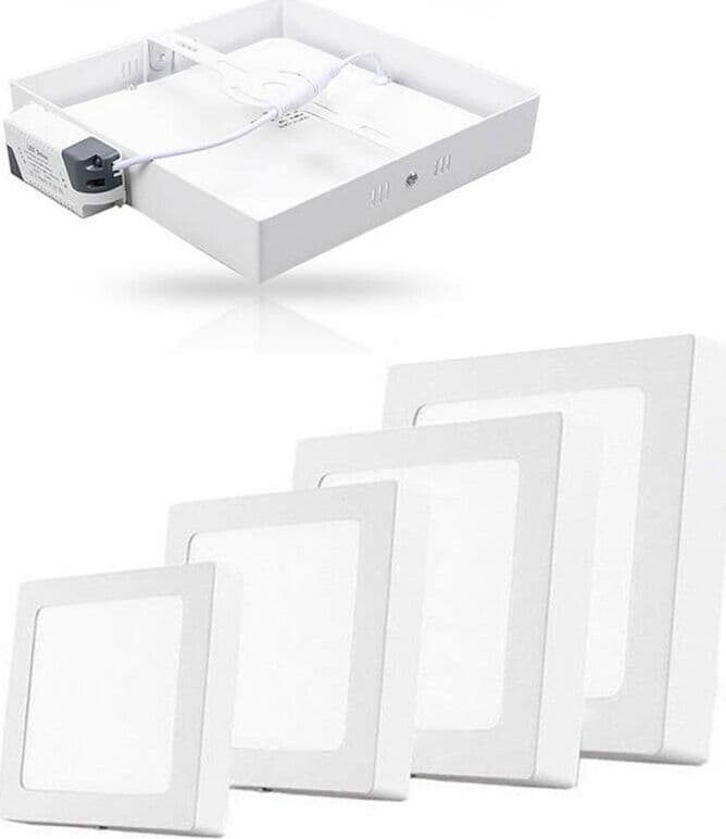 Plafoniera-Con-Pannello-Led-Luce-Calda-Lampada-6-Watt-Universo