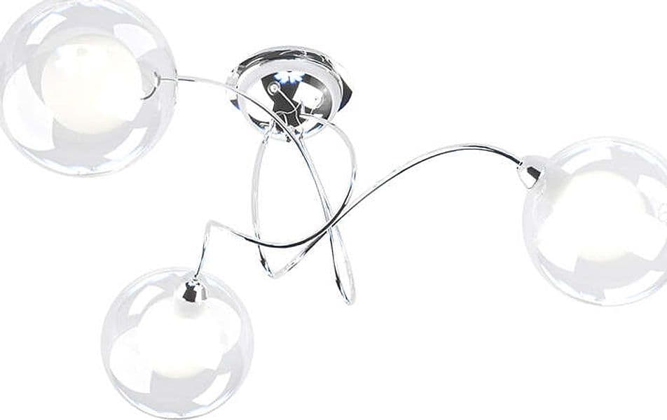 Plafoniera-Contemp-Willow-Metallo-Cromo-Vetro-Bianco-E-Satinato-3-Luci-G9