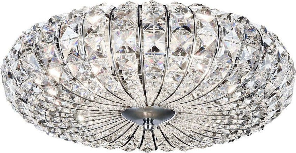 Plafoniera-Contemporanea-Broche-Metallo-Nichel-4-Luci-Con-Cristalli
