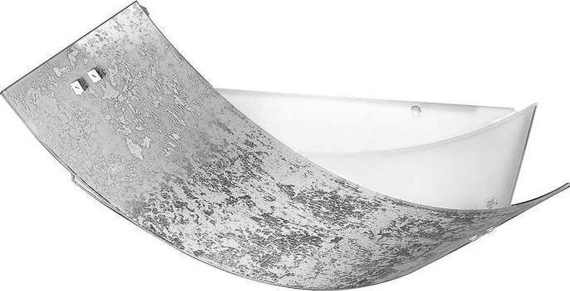 Plafoniera-Contemporanea-Camilla-Metallo-Cromo-Vetro-Argento-2-Luci-E27-L.63.5Cm