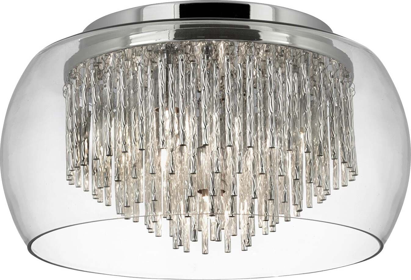 Plafoniera-Contemporanea-Curva-Acciaio-Cromo-Vetro-4-Luci-G9