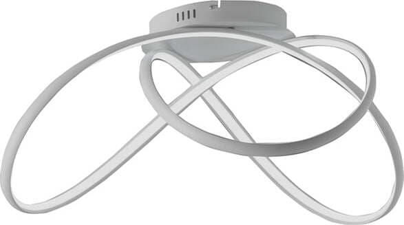 Plafoniera-Contemporanea-Dizzy-Metallo-Bianco-Led-32W