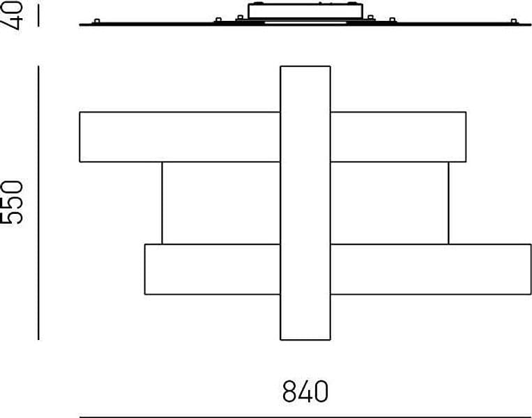 Plafoniera-Contemporanea-Doha-Alluminio-Acciacio-1-Luce-Led-40W