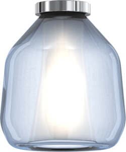 Plafoniera-Contemporanea-Double-Skin-Beta-Metallo-Cromo-Vetro-Blu-1-Luce-E27