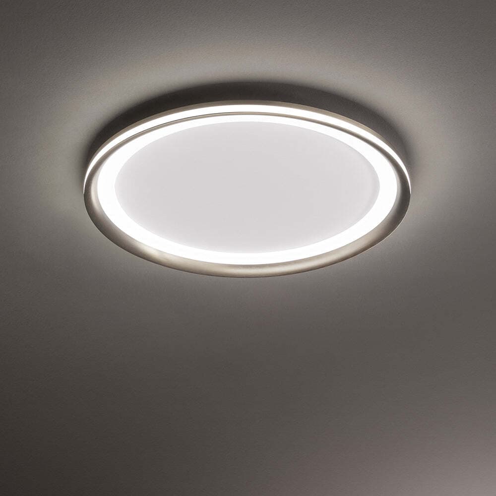 Plafoniera-Contemporanea-Edge-Alluminio-Grigio-Led-Integrato-66W