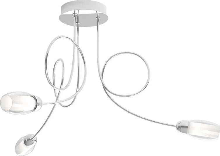 Plafoniera-Contemporanea-Feeling-Net-Metallo-Cromo-Vetro-Trasparente-3-Luci-G9
