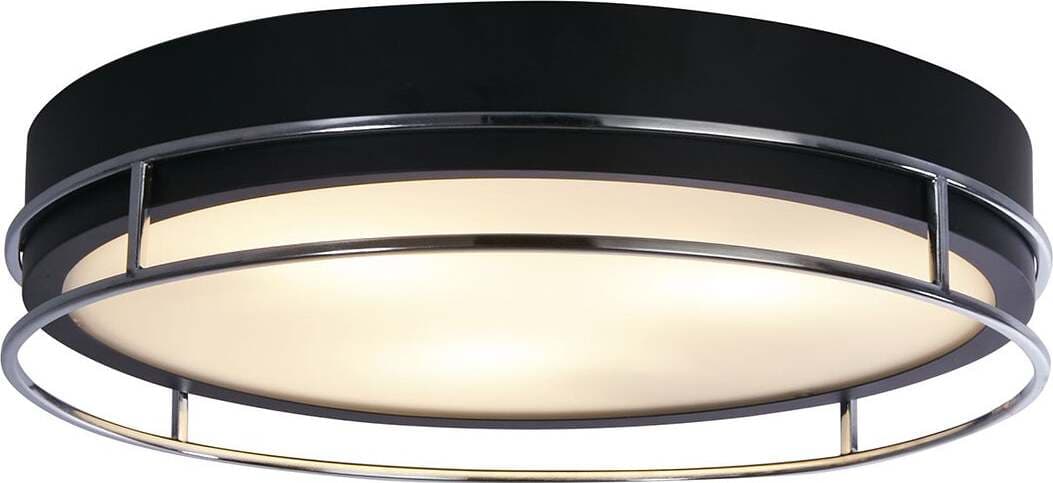 Plafoniera-Contemporanea-Fenice-Acciaio-Nero-E-Cromo-Vetro-3-Luci-E14-40Cm