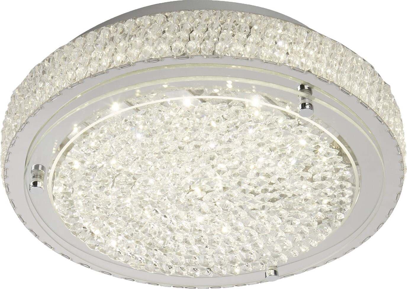 Plafoniera-Contemporanea-Florida-Alluminio-Cromo-Vetro-Led-12W-4000K