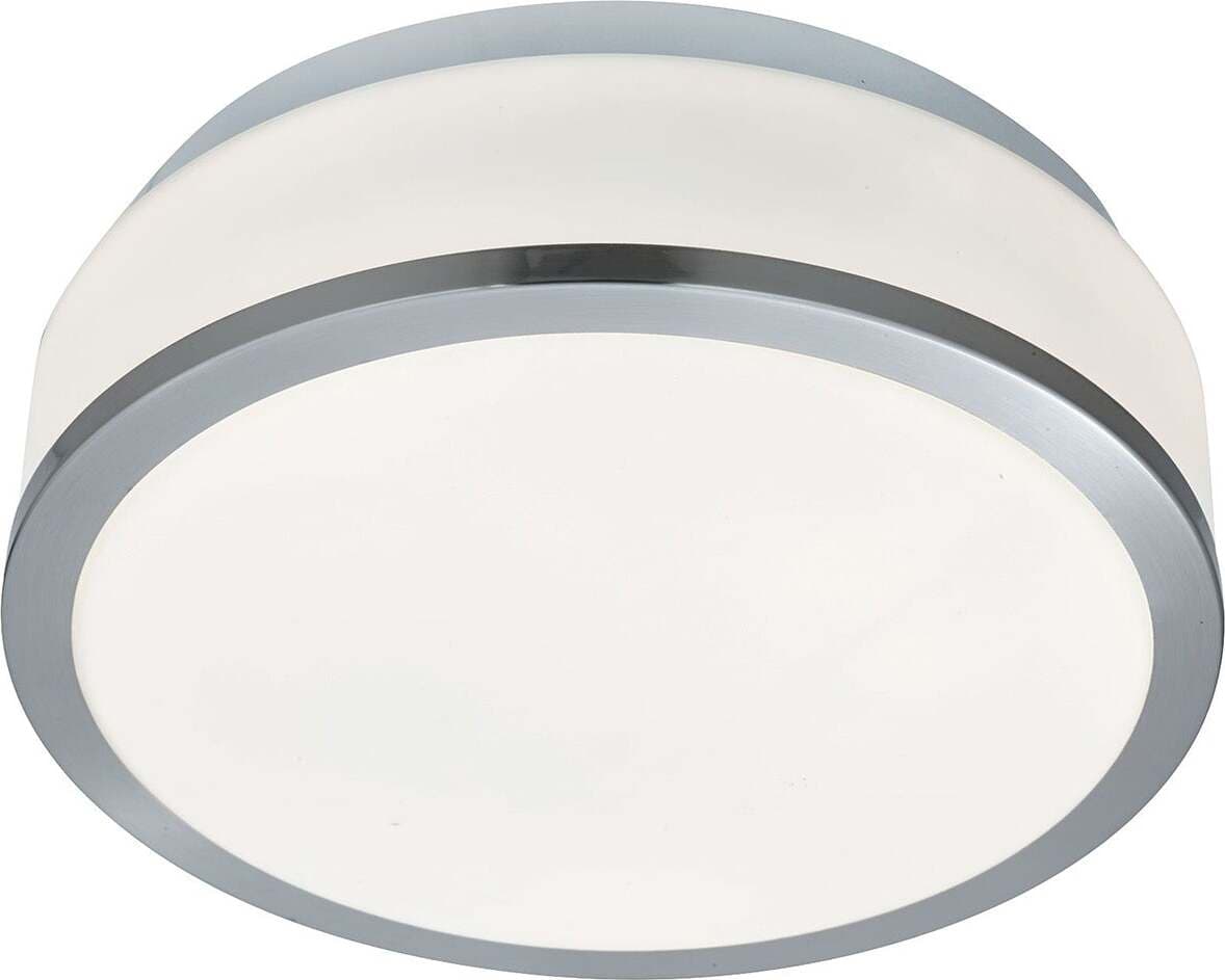 Plafoniera-Contemporanea-Formaggio-Acciaio-Argento-Vetro-Bianco-1-Luce-E27-23Cm