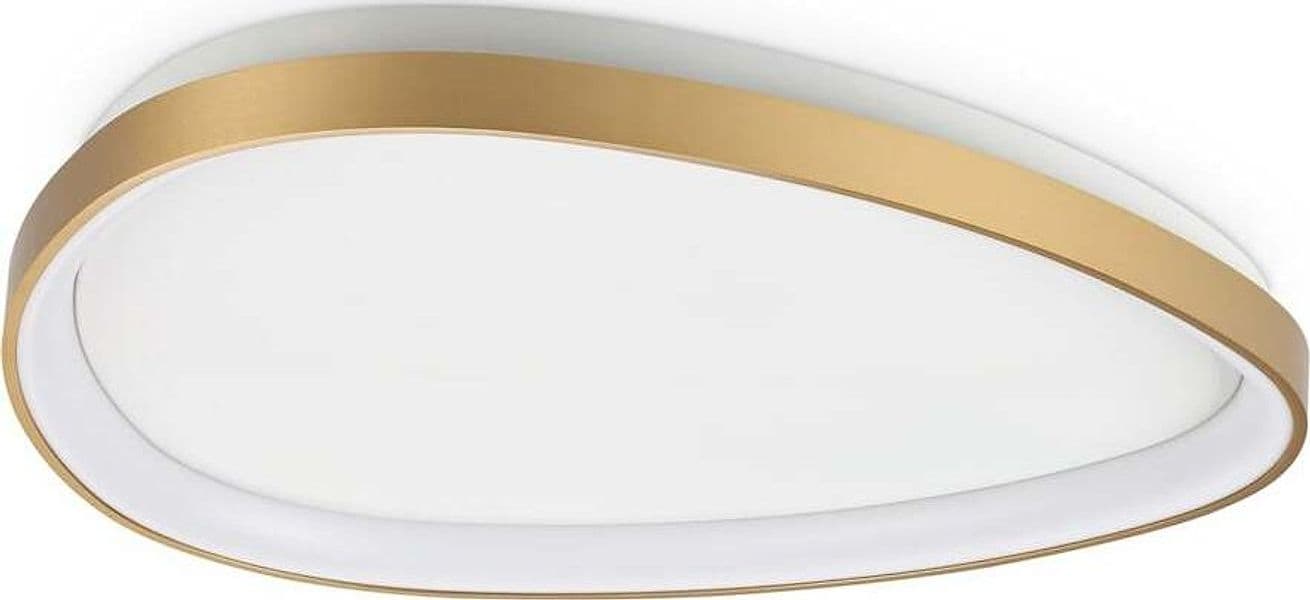 Plafoniera-Contemporanea-Gemini-Metallo-Ottone-Led-Integrato-27W-3000K-Ip20