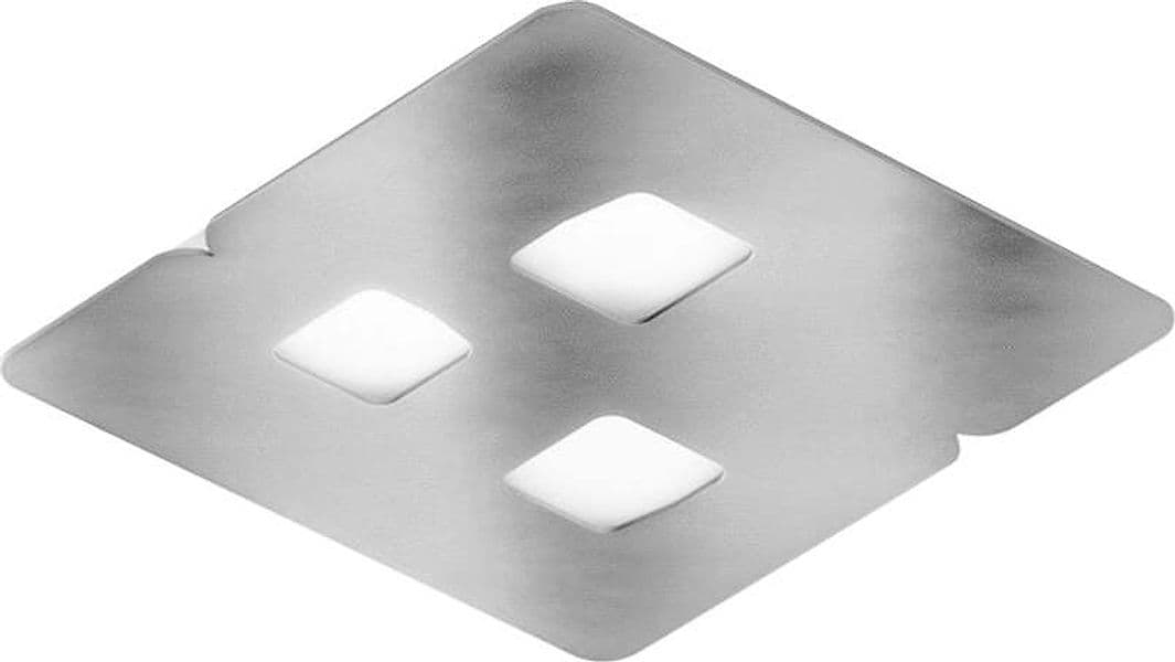 Plafoniera-Contemporanea-Giselle-Metallo-Bianco-E-Diffusore-Acciao-35Cm-3-Luci