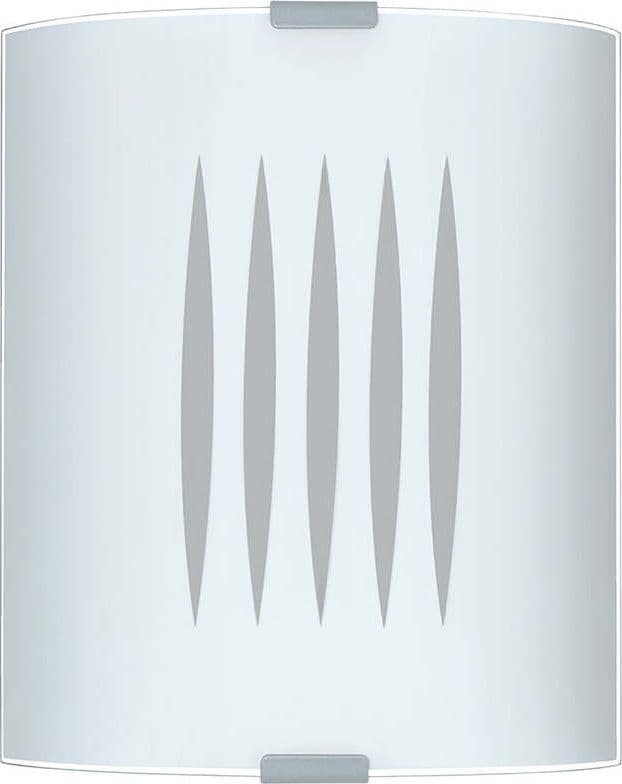 Plafoniera-Contemporanea-Grafik-1-Luce-Diffusore-In-Vetro-Bianco-E-Cromo