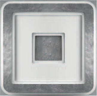 Plafoniera-Contemporanea-Halò-Metallo-Foglia-Argento-Led-35W