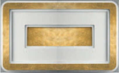 Plafoniera-Contemporanea-Halò-Metallo-Foglia-Oro-Led-45W