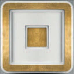 Plafoniera-Contemporanea-Halò-Metallo-Foglia-Oro-Led-60W