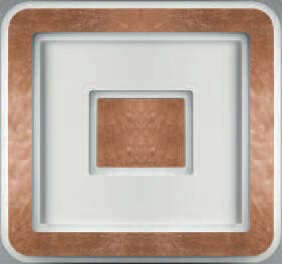 Plafoniera-Contemporanea-Halò-Metallo-Foglia-Rame-Led-35W
