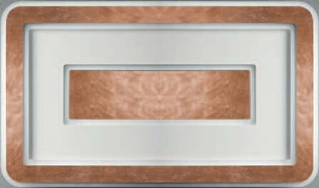 Plafoniera-Contemporanea-Halò-Metallo-Foglia-Rame-Led-36W