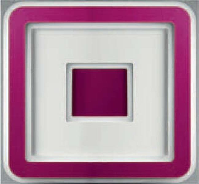 Plafoniera-Contemporanea-Halò-Metallo-Magenta-Led-60W