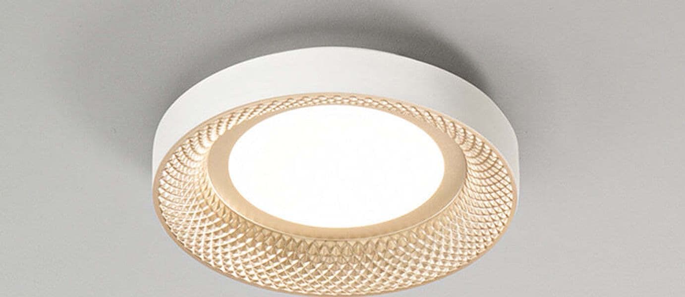 Plafoniera-Contemporanea-Hive-Metallo-Oroled-Integrato-30W