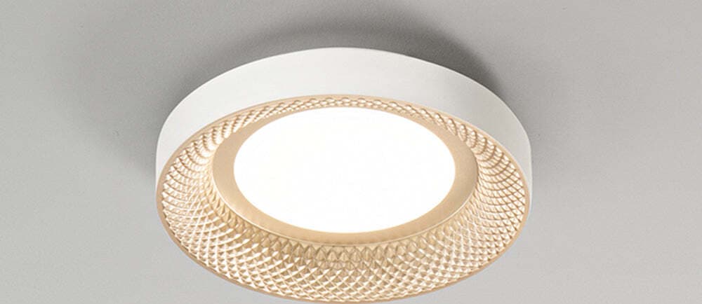 Plafoniera-Contemporanea-Hive-Metallo-Oroled-Integrato-30W