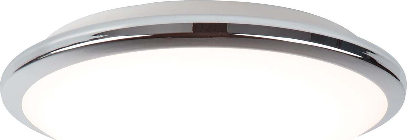 Plafoniera-Contemporanea-Knutsford-Acciaio-Cromo-Vetro-Bianco-Led-14W-3500K