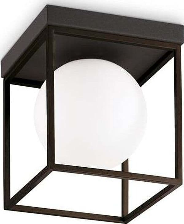 Plafoniera-Contemporanea-Lingotto-Metallo-Nero-1-Luce-E14-28W-Ip20