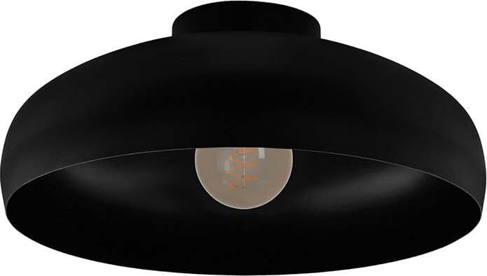 Plafoniera-Contemporanea-Mogano-1-Luce-Acciaio-Nero